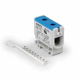 Ensto Clampo Pro universal terminals Marking strips Each strip contains 10 markers. Product code Description Weight Package EAN 13 code (kg) size (strips) PM34.00 Marking strip"0" 0.