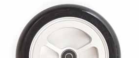 75 Performance 5 Spoke Billet Aluminum Wheel w/poly Tire - Silver Hub OR
