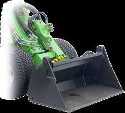 Buckets, material handling 4 in 1 bucket Efficient multi purpose bucket - can be used as a normal bucket as well as a dozer blade, leveler or a grab.