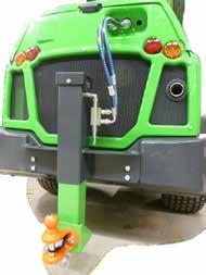 Height adjustment Product no New Equipped with 50 mm ball hitch/towing pin 250 mm vertical hitch height adjustment Hydraulic cylinder equipped with lock valve Can be mounted on 400-700 series