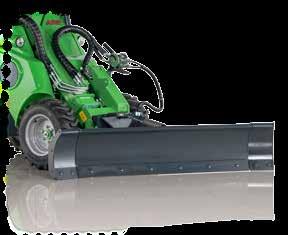 Blade height is the same as before, as well as the extensions and cutting edges. Hydraulic slewing and spring release are standard features also.
