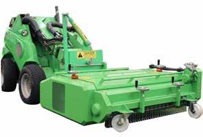 Property maintenance Artificial turf attachment The artificial turf maintenance attachment is made for professionals. It cleans, filters & returns the infill in a single pass.
