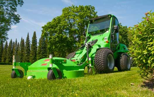 Optifloat TM system ensures that the cutting is easy and that the cutting deck follows the ground contours also on uneven terrains.