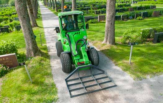 Driveway levelling The leveller can also be used for lifting job site materials like sod rolls,