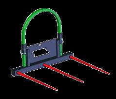Easy and economical way to lift and transport bales Two models: for round and