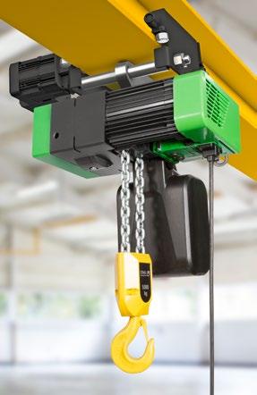 The facts Tried and tested chain hoist range for lifting capacities from 125kg to 6,300kg Compact design for maximum use of space Conventionally wired contactor control Fitted with two hoist speeds