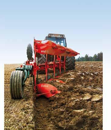 Hydraulic convenience The furrow width can be smoothly adjusted from the inside the tractor via the hydraulic system. The furrow width adjustment can be monitored at a glance via a large indicator.