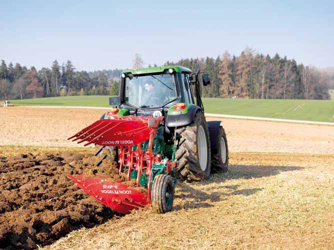 Versatile modular construction The clever arrangement of a large number of assemblies such as turning element and frame, leg elements or other equipment allows for a wide range of different plough
