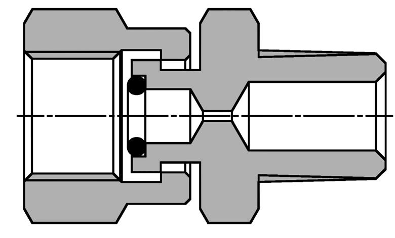 FPCG-1/4-*-*-* V 025/1 Connettori per manometro Pressure gauge connectors SPECIFICHE TECNICHE Materiali: acciaio. La superficie esterna è protetta mediante zincatura.