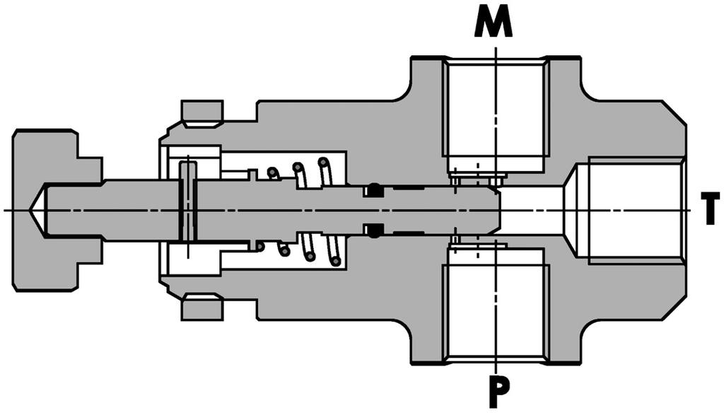 FPEP-1/4 V 015/1 Esclusore per manometro, montaggio a pannello Shut off pressure gauge valve, panel mounting SPECIFICHE TECNICHE Materiali: corpo e parti interne sono in acciaio.