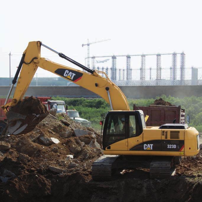 Engine and Hydraulics The Cat 323D L delivers the power and control that you need in order to get the job done quickly and efficiently in all applications. Cat C6.4. The Cat C6.