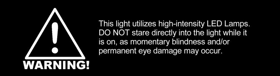 IMPORTANT: Please read all of the following instructions before installing your new Split Phantom LED undercover lightbar.