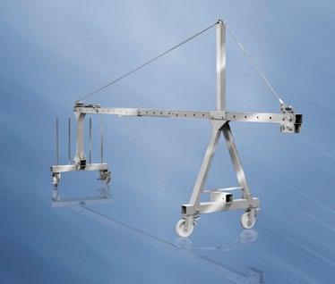 www.goracon.com Suspension device Roof jibs Galvanized steel construction: Site-friendly, robust and protected against all weather conditions.
