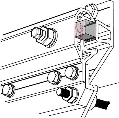 INSTALLATION INSTRUCTIONS Install the endstop cube Manually slide the tail lift out to the end of the rail.