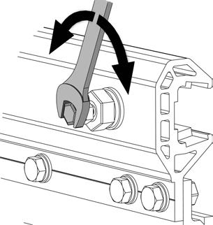 ATTENTION: The mounting brackets must move easily, but they don t have any clearance.