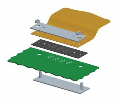 Flex Circuit Flex Circuit Compression System PCB Bolster plate LGA Compression System Threaded hardware with controlled stop: provides pre-established compression to the springs and transfers load to