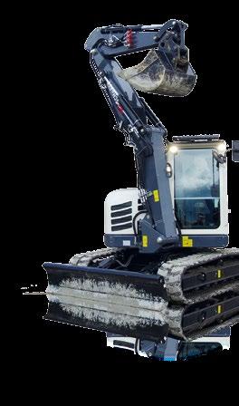 MIDI-EXCAVATOR TC8 PRODUCTIVE WORK Strong boom and hydraulics The Schaeff boom systems are perfect for three things: reach, digging depth and all common tool attachments.