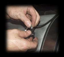 Fuel Pump Harness. Measure and cut fuel pump harness wires to appropriate length.