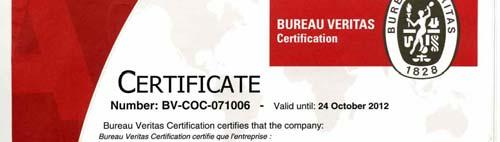 Certificates -