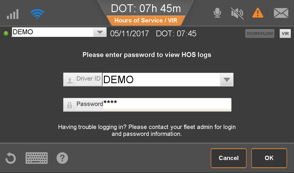 Driver Security ELD Mandate requires driver s logs to be secured.