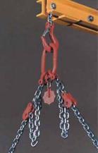 Chain slings The wide range of chain slings is produced according to the European standards.