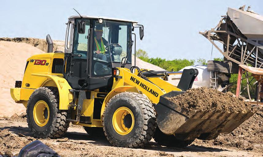 FAST-ACTING, LOAD SENSING HYDRAULICS Speed and efficiency are built into the hydraulic design of every New Holland wheel loader.