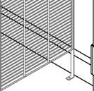 GARMENT BAR INSTALLATION Maximum Load Capacity Rating for both the Full and Half Length Garment Bars is 150 lbs (68 kg). Wire-grille End Panel Grille Horizontal Wire Bracket Hooks Bracket 1.