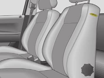 Side airbag* The side airbags are installed in the sides of the backrest upholstery of the driver and front passenger seats.