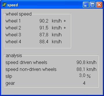 Page 68/68 5. appendix 5.9 speed-, slip- and gear-detection With trijekt premium it is possible to detect the individual wheel speeds, the slip and the currently selected gear.
