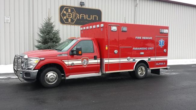 EMERGENCY VEHICLES Type I Ambulances are based on 1 Ton Truck chassis with dual rear wheels.