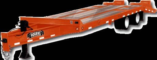 typically tandem axle trailers with a steel or wood floor.