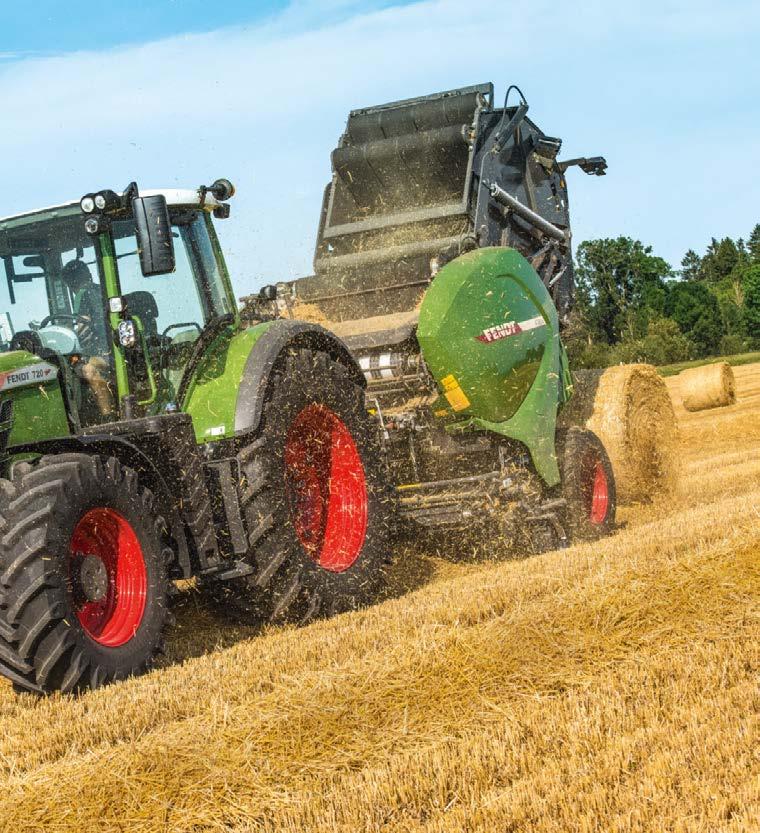 TYING Reliable tying: Need we say more? You have the choice All Fendt round balers are compatible with both net and twine ties.