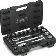 20 pieces, 6 $ Socket Set 8 $ in plastic box 6 Sockets (6-Point) with Traction Profile $ 0 2 3 4 5 6 7 8 9 2 22 24 27 30 32 mm Reversible Ratchet 2