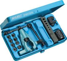 With empty compartments for additional tool storage Optional: 4970-2 Tube Flaring Tool Set 2 pieces, in metal case For metal tubes and pipes with a wall thickness of 0.7 and.