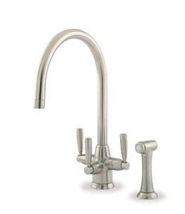 METIS 1580 SINK MIXER WITH FILTRATION, LEVER HANDLES AND RINSE RIGHT METIS 1480 SINK MIXER WITH FILTRATION AND LEVER HANDLES METIS 1480 SINK