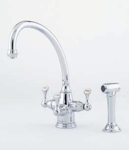 ETRUSCAN MIXERS ARE SUPPLIED WITH AN ETRUSCAN SPOUT AS STANDARD.