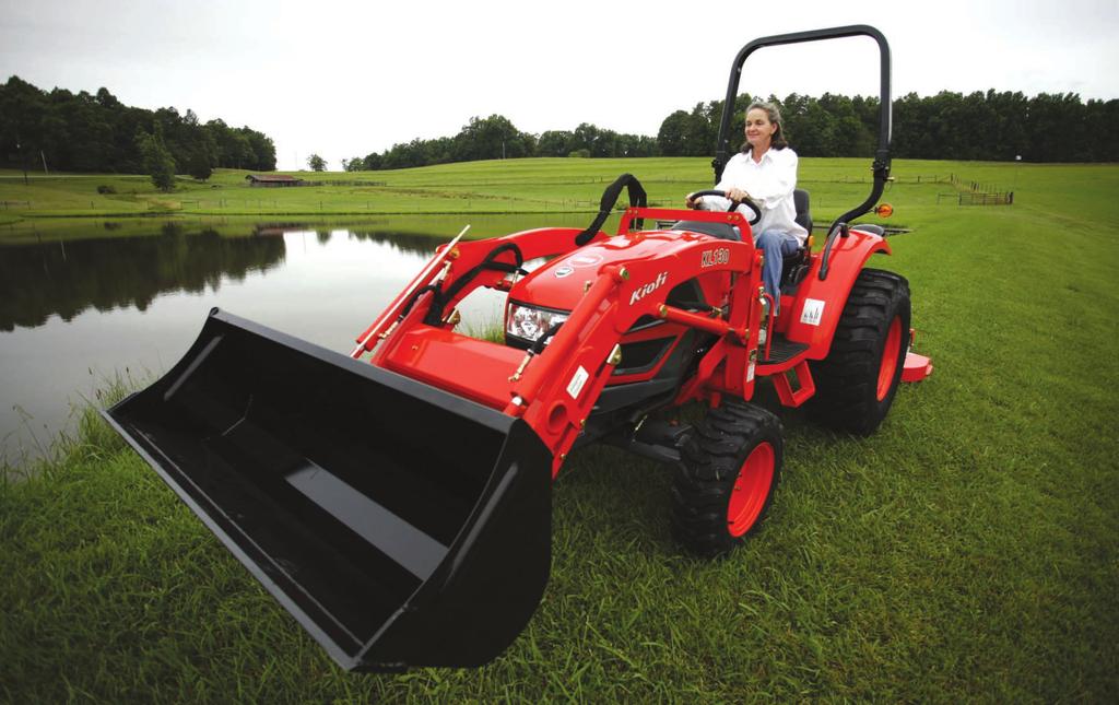 KIOTI Compact Tractor Loader Model : KL130 Tractor Model : CK27/CK30/CK35 Front End Loader The KIOTI KL120 and KL130 front end loaders are specifically designed for the CK series tractors, providing
