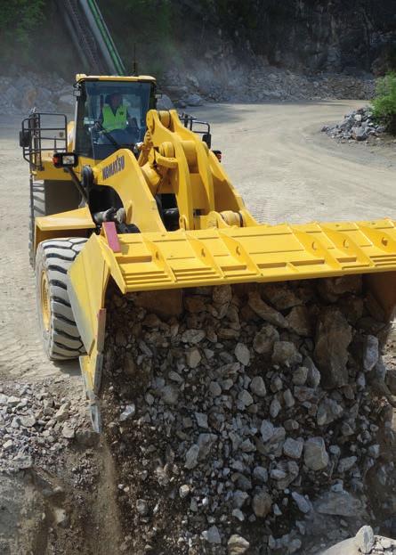 Quality You Can Rely On Designed and built by Komatsu The engine, hydraulics, power train, front and