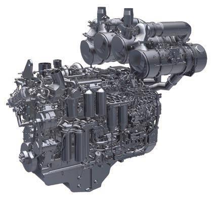 The aftertreatment system combines a Komatsu Diesel Particulate Filter (KDPF) and Selective Catalytic Reduction (SCR).
