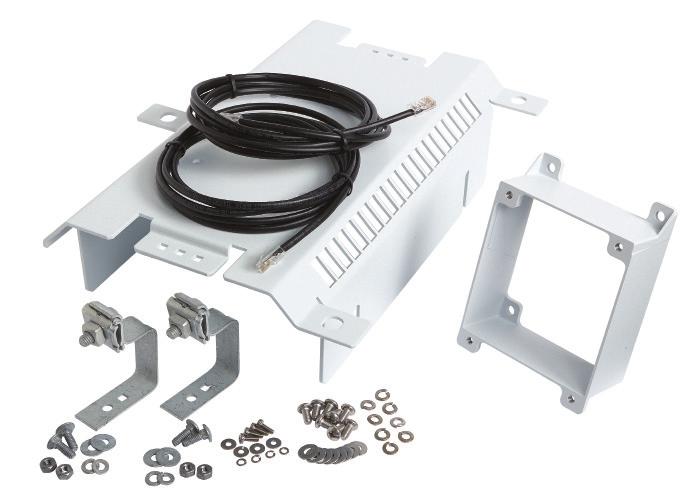 Outdoor AP Compatible Products Description Picture Kit Contents (1) Strand bracket: coated aluminum 902-0101-0000 Fiber Node ZoneFlex 7762-AC Outdoor product mounting bracket for overhead strand.