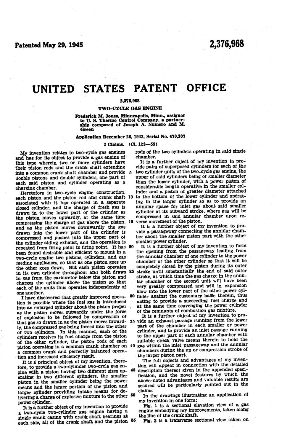 Patented May 29, 1945 UNITED 2 Claims.