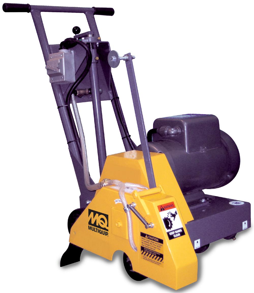 The SP1E16A provides a simple operating electric push flat saw that provides demolition sawing in environments where gasoline or diesel powered units cannot operate.