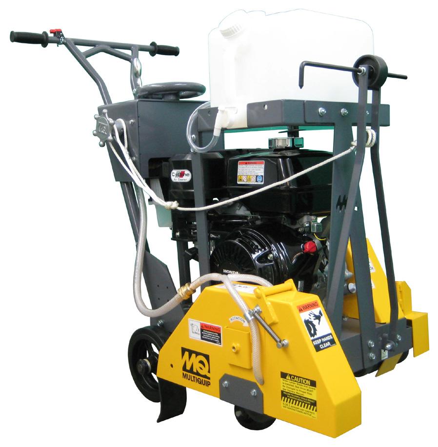 If required to saw DRY, and to help suppress the dust, the SP118 can be quickly outfitted with an optional 5 GAL.