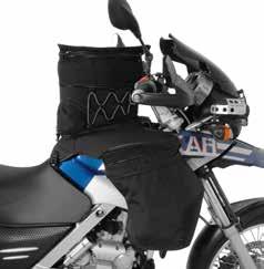 568 Tank Bag for BMW F 650 GS/Dakar, and TT 39 / G 650 GS/Sertao - Base plate adapted to the shape of the tank - Reinforced side panels for optimal stability - Approx.