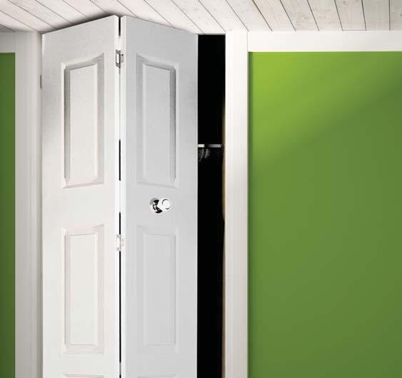 Designed for timber, timber framed or composite doors, and also suitable for jambless openings, the Bifold can support a maximum leaf weight of 14kg and door thicknesses of between 18-35mm.