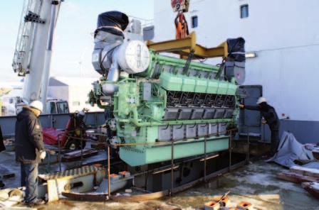 The jobs range from classic small re-engining of tugs and fishing vessels where a power upgrade is done by installing new and more powerful engines to more extensive