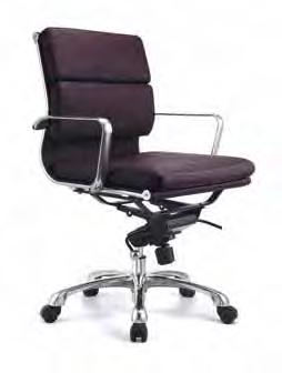 Forte Thick Pad - Medium Back Synchronised Seat and Back Tilt Mechanism Seat Height Adjustable Chrome