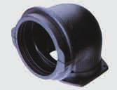 CABLE PROTECTION & MANAGEMENT Industrial Machinery Applications Rail Vehicles FCL Flange Connector Elbow Material: Polyamide 6 Colour: Black Temp: -40 C to +105 C, Short Term: 160 C Protection