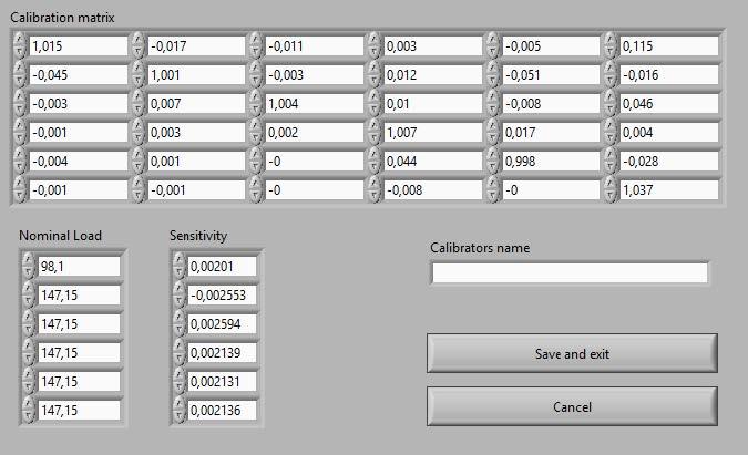 Aarhus University School of Engineering Software input If the Enter Calibration Data button is pressed, a pop-up will appear where the password 123firefem should be typed.