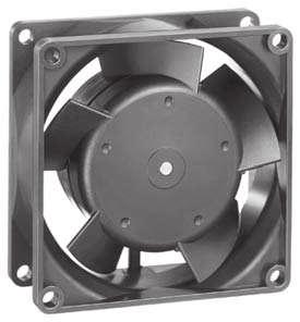 DC Axial Fans Series 8300 80 x 80 x 3 mm DC fans with electronically commutated external rotor motor. Fully integrated commutation electronics.